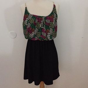 Printed/black Skater dress